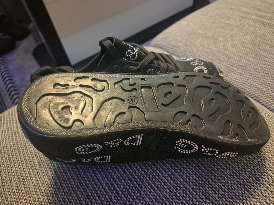 Piękne nowe sneakersy z cyrkoniami 38/24 cm/
