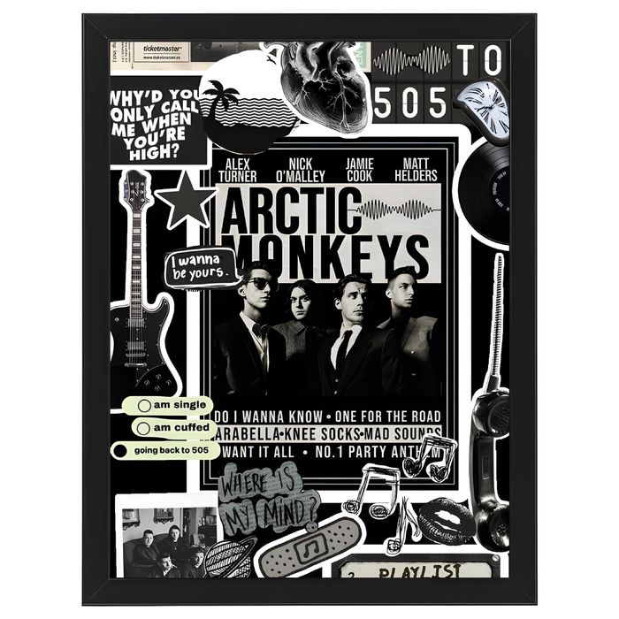 Plakat obraz z ramką A3 (30x40) Arctic Monkeys