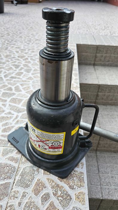 Macaco de garrafa hidráulico 12 Toneladas mais Cabo tir