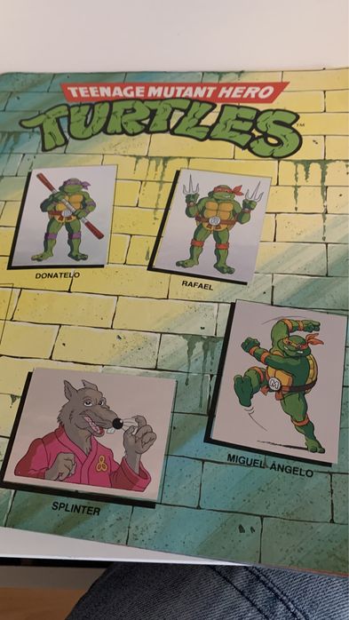 Caderneta panini - tartarugas ninja 1990