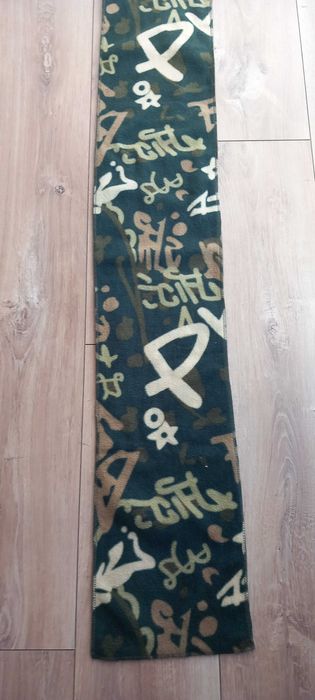 Szalik zimowy polarowy moro