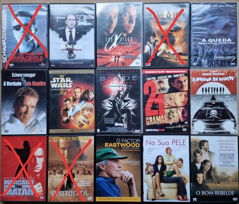 Filmes em DVD (Terror, clássicos, comédia, ..) (Lote 1 de 3)