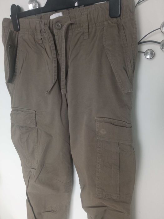H&M spodnie bojówki khaki r M pas 80-90cm