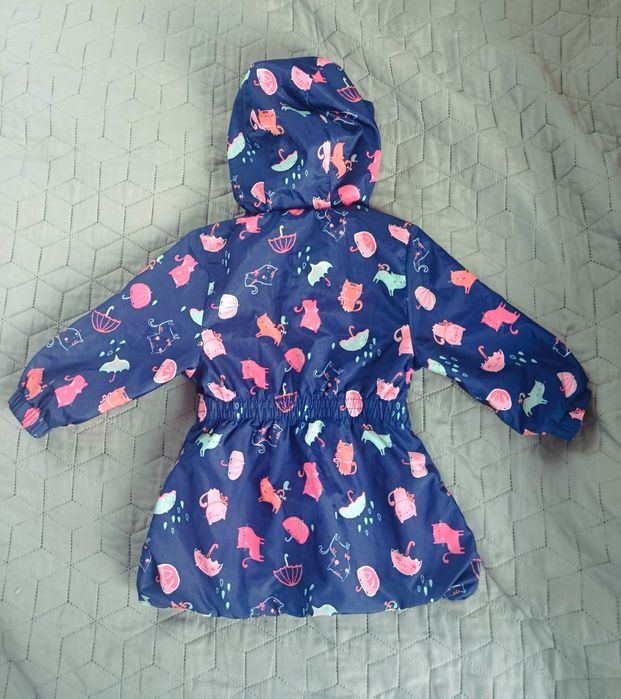 Kurtka przeciwdeszczowa ocieplona polarem 80