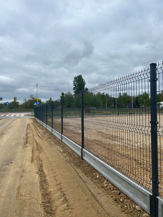 Ogrodzenie panelowe 3D KOMPLET slupki panele podmurówki obejmy BRAMY