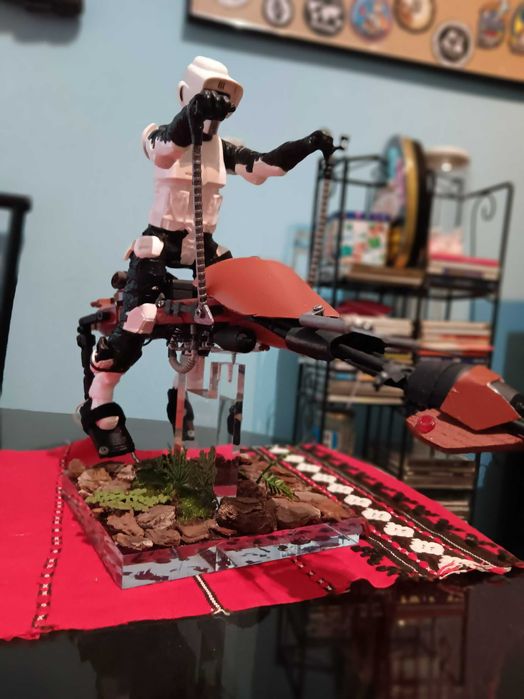 Star Wars:Speederbike com Scout Trooper