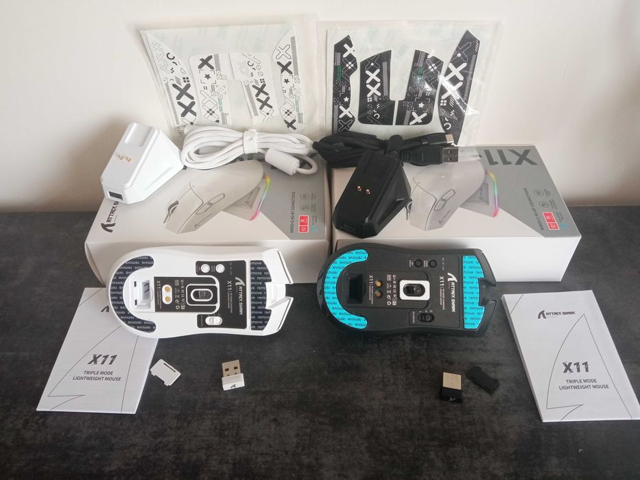 Нові Бездротові ігрові миші Attack Shark X11 PW3311+Гріпси