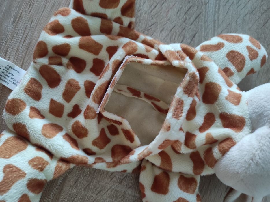 Maskotka z kieszonką Zebra