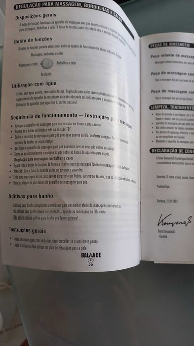 Aparelho massagem pés