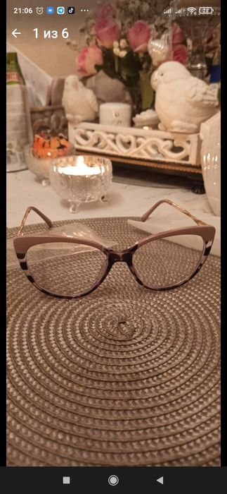 Модная новая оправа ( стекла простые,)