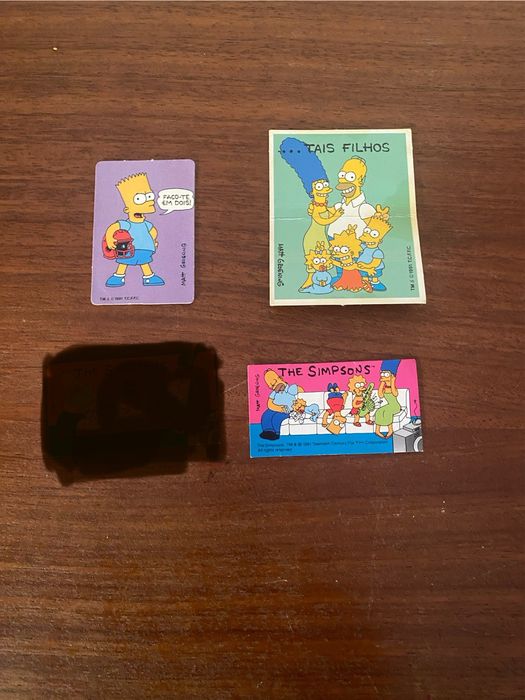 Conjunto 3 cromos Simpsons