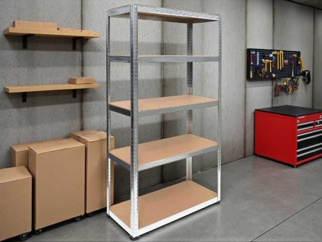 Regał magazynowy garażowy do piwnicy NOWY 875kg 5 poziomów 180x90x40cm