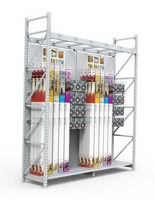 Regał magazynowo-ekspozycyjny MAGO NX MINI  jednostronny, 3600 mm