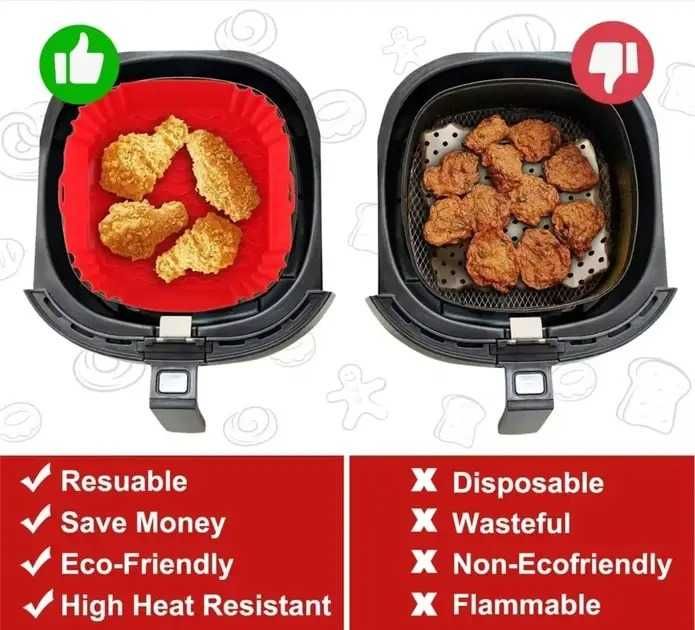 Силіконова форма для запікання для аерофритюрниці, аерогрилю,  духовки