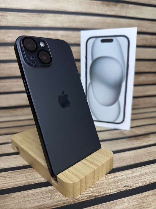 iPhone 15/Black/100% Kondycji/Super Stan/Pełen Zestaw