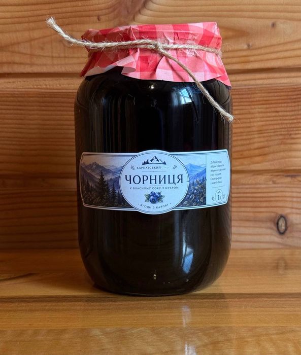 Чорниця (афина) у власному соці з Карпат