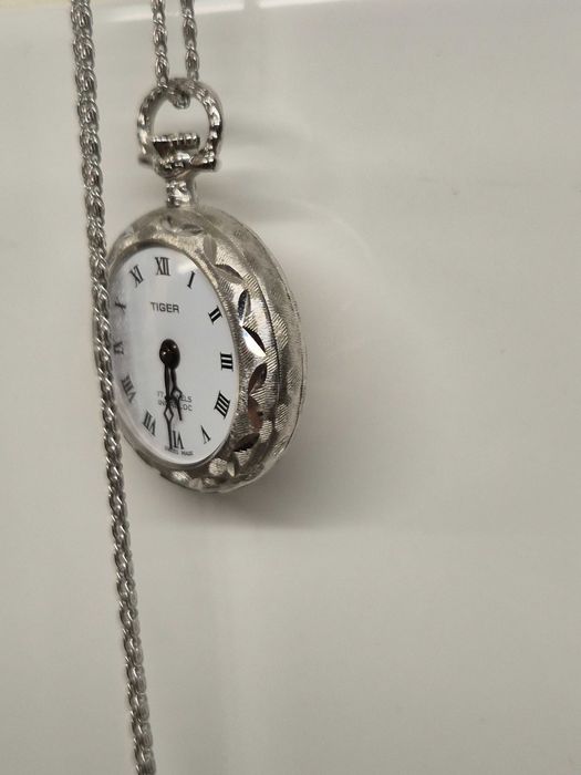 Limited Edition zegarek mechaniczny naszyjnik/wisiorek  *Tiger* SWISS