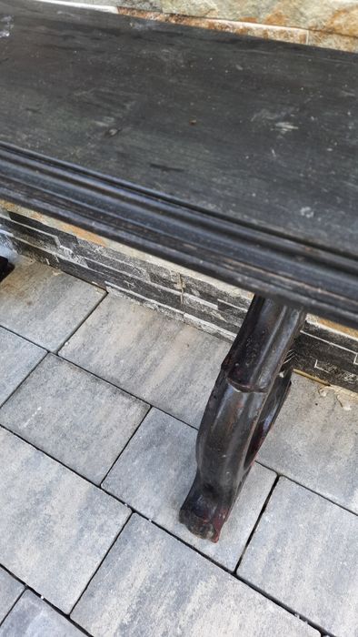 Czarna  drewniana konsola do  odświerzenia styl wloski...
