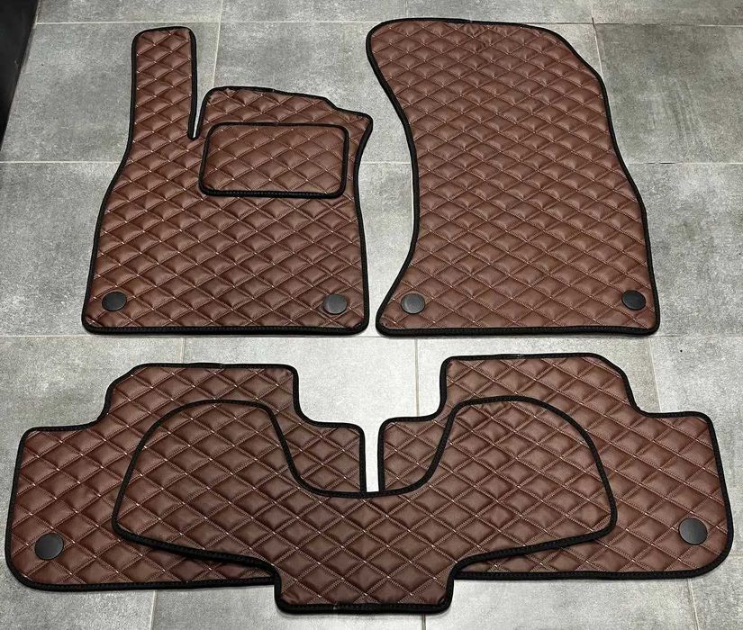 Коврики із екошкіри для Ауді\ Audi Q5\ Q3\ Q7 \ Q8 \ e-tron \ еко кожа