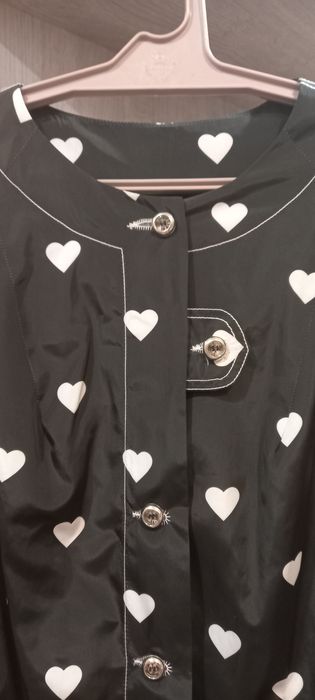 Плащ сердечко чорний