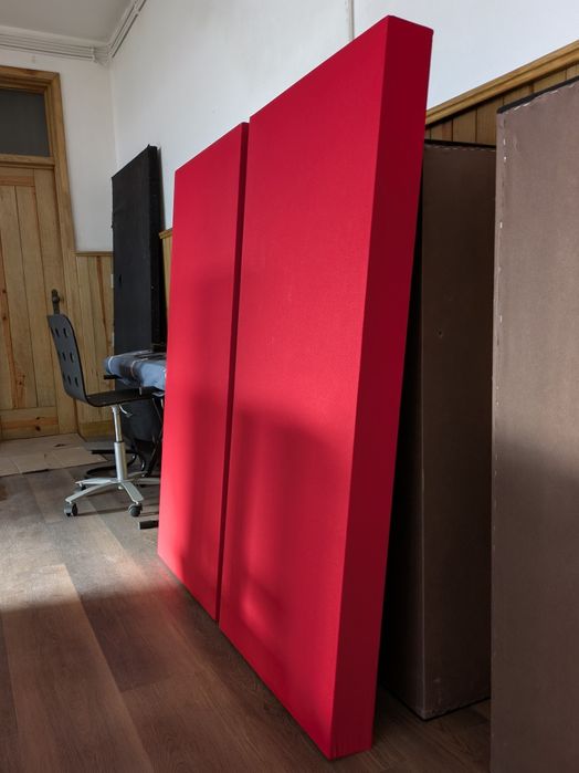 KIT de 16 Painéis p/ Tratamento Acústico — Lã de Rocha & MDF (PORTO)