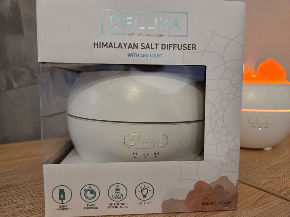 Dyfuzor zapachowy do olejków elektryczny sól himalajska