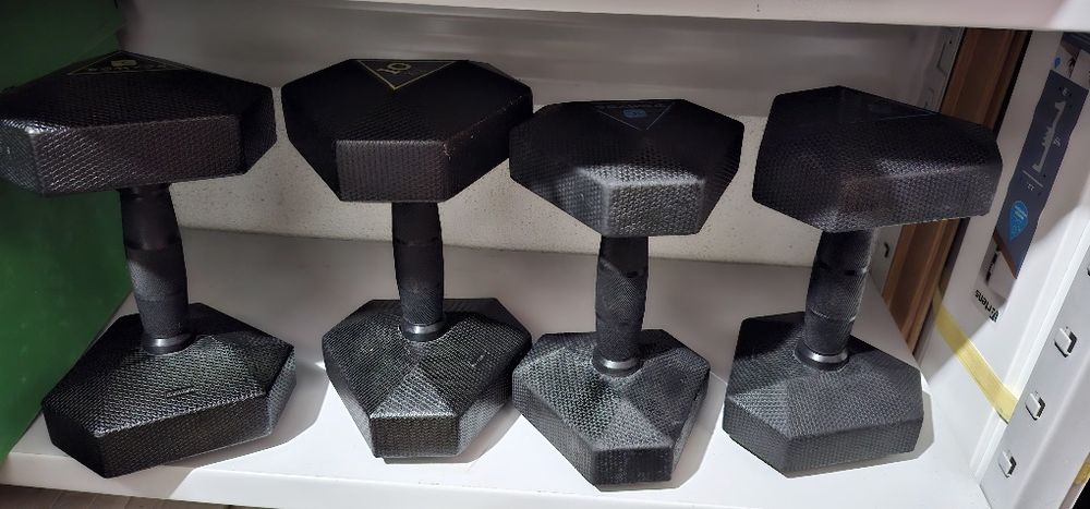 65,00€ 2x Halteres 10Kg revestidos em borracha