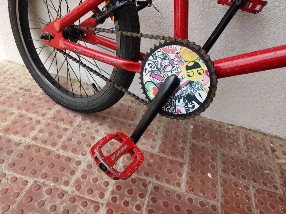 Bmx roda 20" pronta a andar, pneus óptimos