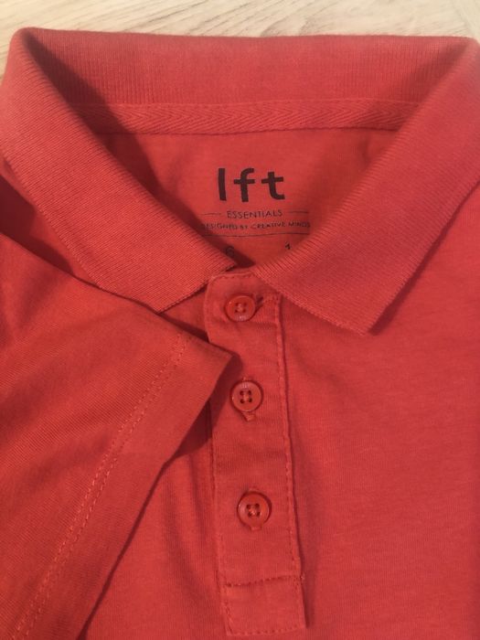 Koszulka polo czerwona krótki rękaw r 116