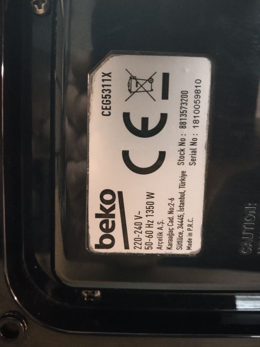 Ekspres Beko CEG 5311X stan dobry, sprawny po serwisie