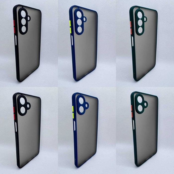 Противоударный чехол для Samsung A07 и A17 матовый бампер защита камер