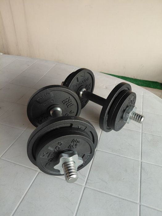 Kit Musculaçao 20kg mais Barra W com presilhas