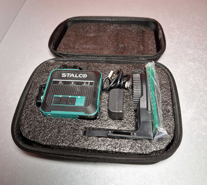 Laser krzyżowy Stalco 3D LLS3DG komplet