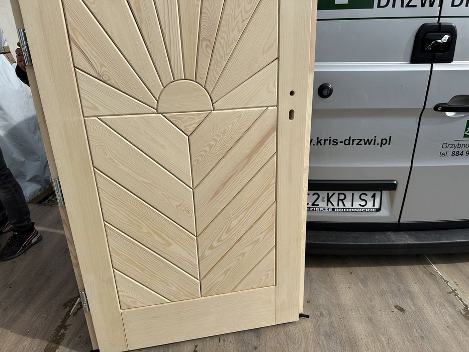 Drzwi wejściowe zewnętrzne Góralskie GRUBE 7,5 cm CAŁA POLSKA