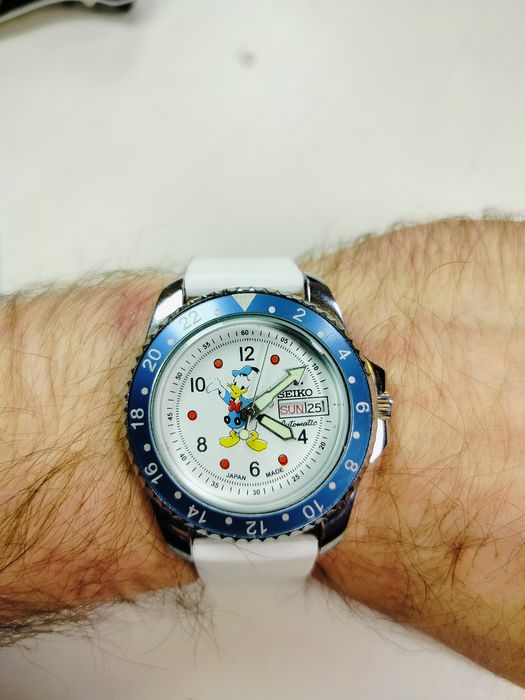 5 x zegarek Seiko Donald Duck Mickey Mouse Myszka Miki Kaczor automat