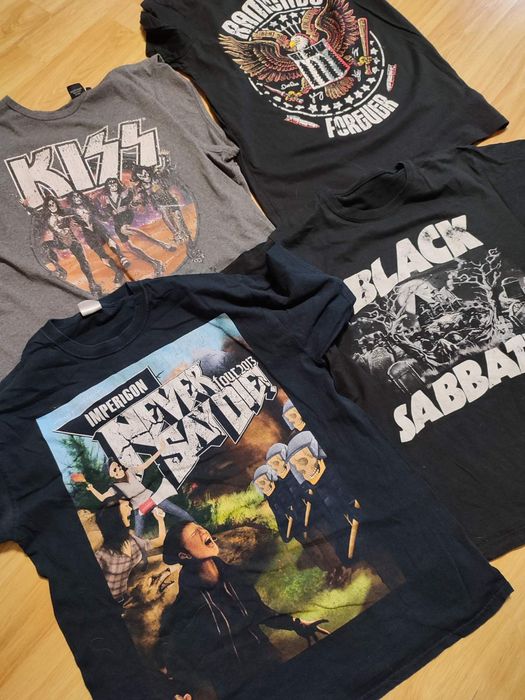 Футболки Impericon, Rage, Kiss, Rolling Stones, Lynyrd Skynyrd, i ін