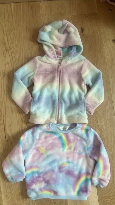 Кофта hm єдиноріг фліска hm 2 3 роки unicorn НМ 86-92 см 1.5-2 роки