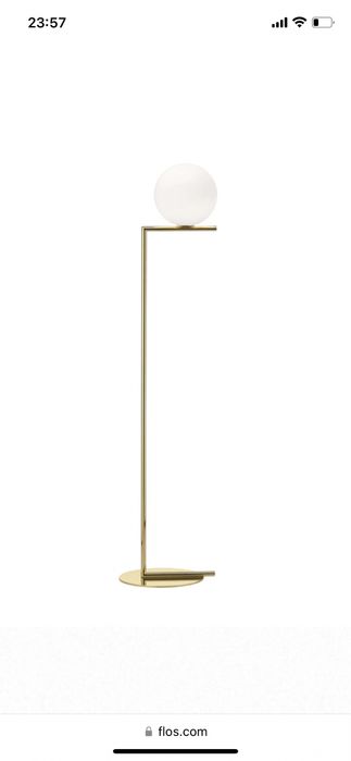 FLOS Tall Gold Floor Lamp. New in Packaging