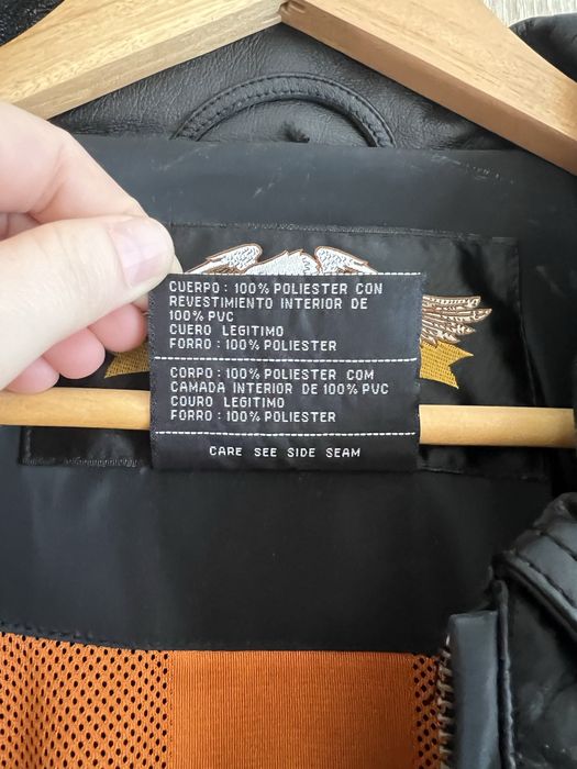Kurtka skórzana Harley Davidson z prawdziwej skóry