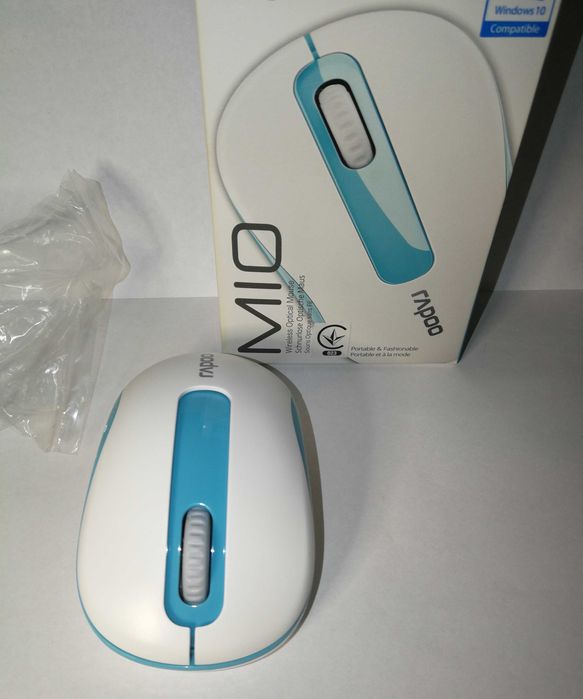 Rapoo M10 Wireless Blue USB нова бірюзова мишка Миша 1000 dpi