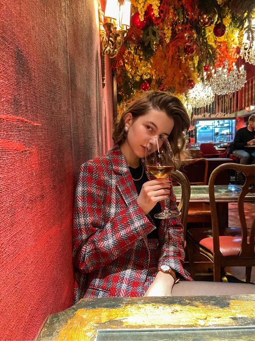 Женский костюм Stradivarius твид двойка блезер + юбка