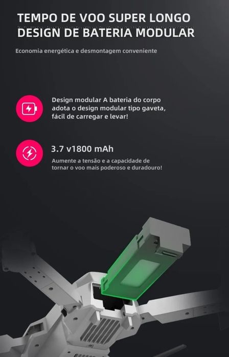 Drone com bag e acessórios