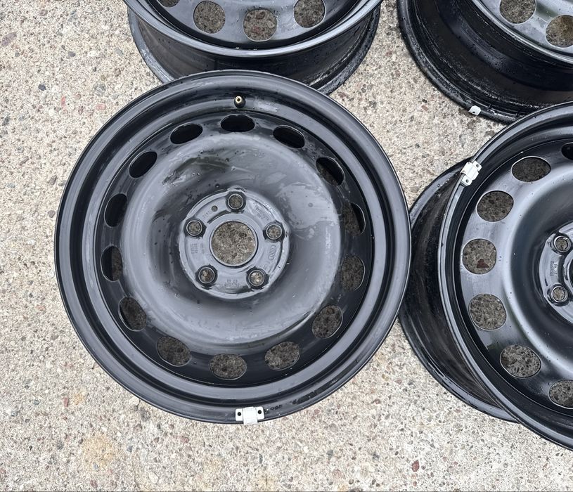 4x felgi stalowe 5x112 r16 et43 6,5J Stalówki Oryginał VAG Audi 16”