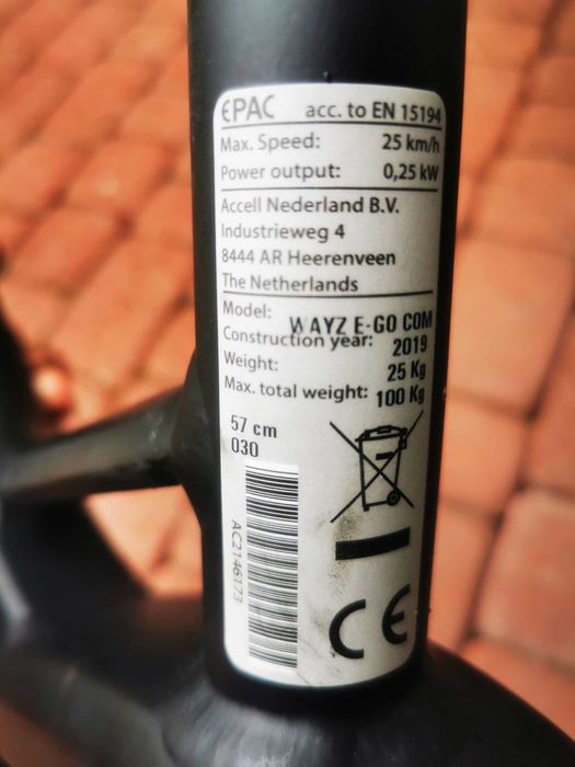 rama rower alu Batavus Wayz EGO