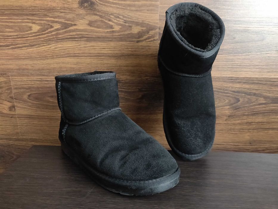 Угги женские It is fashion замшевые р.41/ 26 см. черного цвета