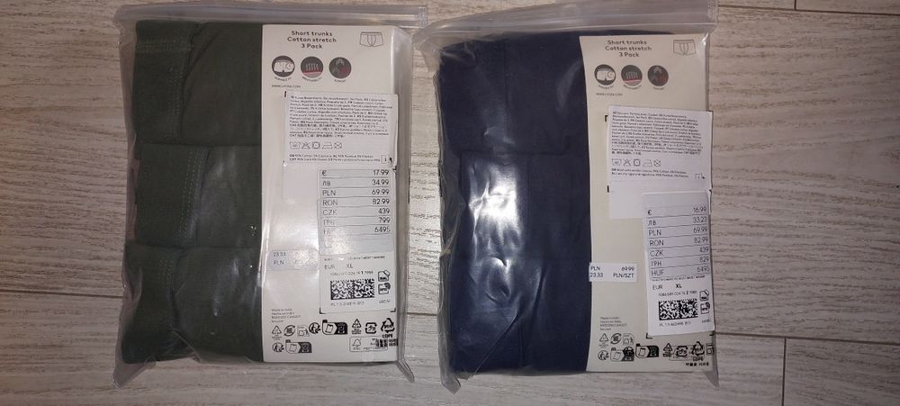 sprzedam 2 opakowania bokserek XL