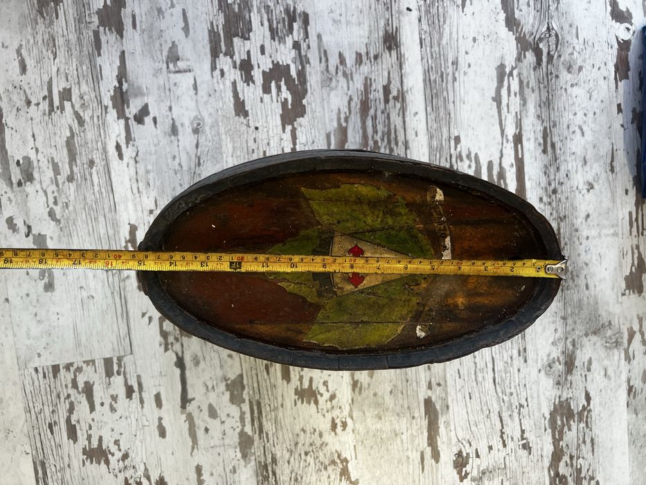 Barril / Pipo Oval Antigo em Madeira – Decoração Rústica / Adega