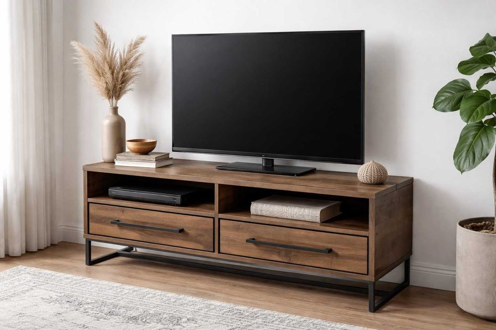 Tetris 130x49x45 Nowa Szafka pod telewizor na metalowym stelażu