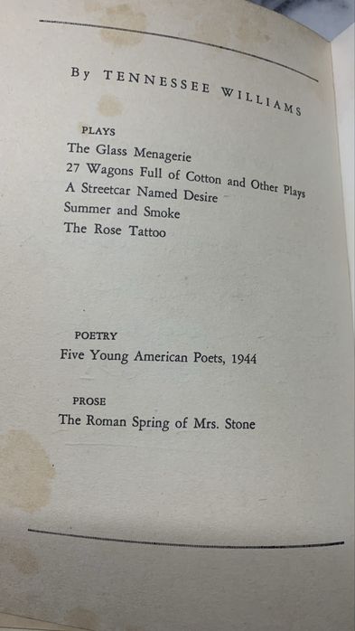 Cat On A Hot Tin Roof - Tennessee williams