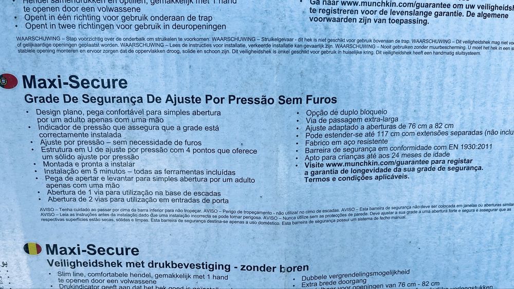 Grade de segurança para crianças